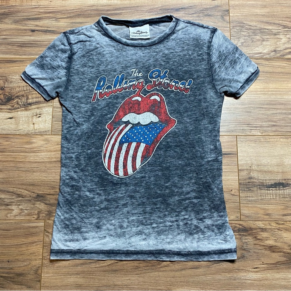 2015 Rolling Stones Women United States Flag Tshirt